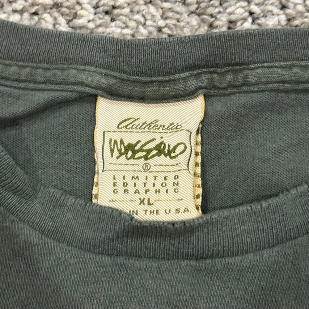 Vintage 90s Mossimo Skater T-Shirt Mens XL Green Single Stitch Karate Mat RARE - Picture 5 of 7